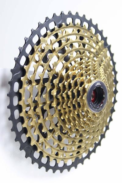 11-46 カセット 12スピード ゴールド 395g - シマノ11S HGフリーホイール用スプロケット。